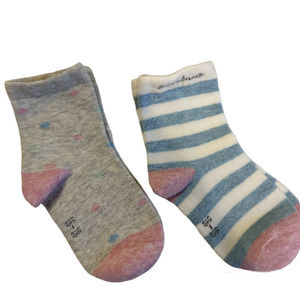 Set of 2 Maize Infant Toddler Girls Multicolor Socks Size 16-18 Months